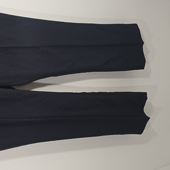 {New York & Co.} Womens Black Polka Dot Mid Rise Dress Pants - Size 10 - Picture 5 of 13